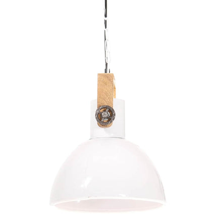 industriel hængelampe 25 W rund 30 cm E27 hvid