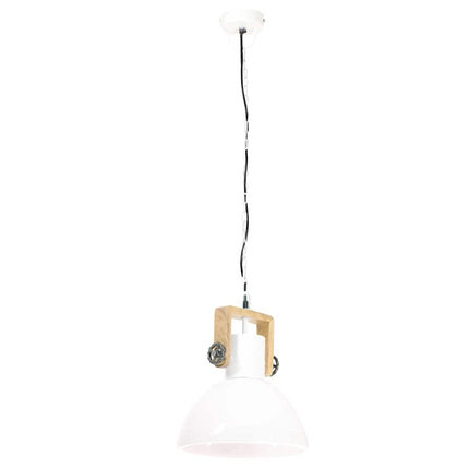 industriel hængelampe 25 W rund 30 cm E27 hvid