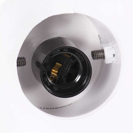 industriel hængelampe 25 W rund 19 cm E27 hvid
