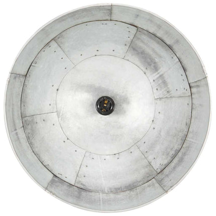 industriel vintage hængelampe 25 W rund 41 cm E27 sølvfarvet