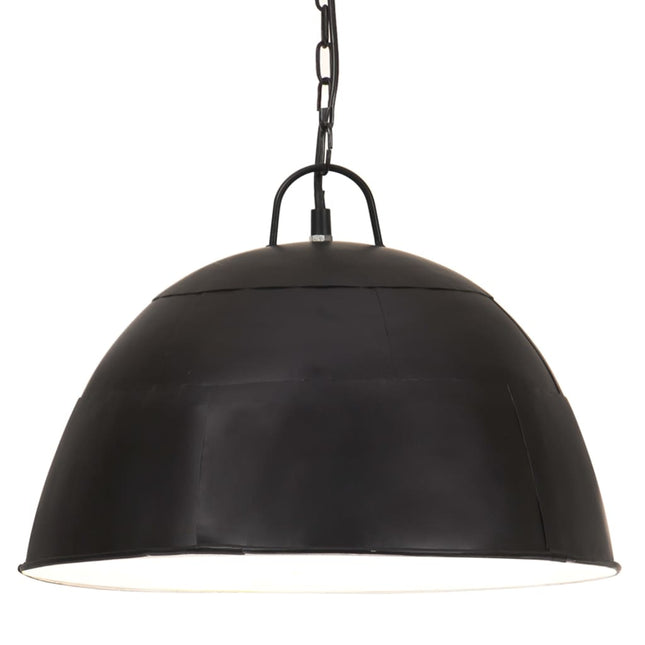 industriel vintage hængelampe 25 W rund 41 cm E27 mat sort