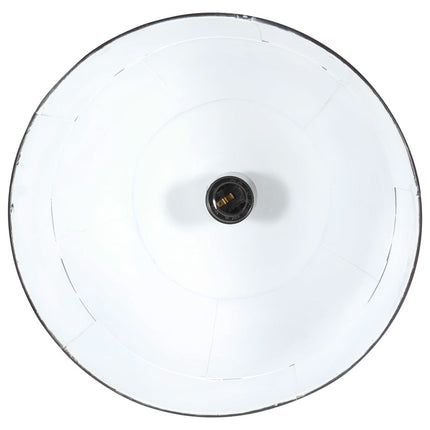 industriel hængelampe 25 W rund 31 cm E27 mat sort