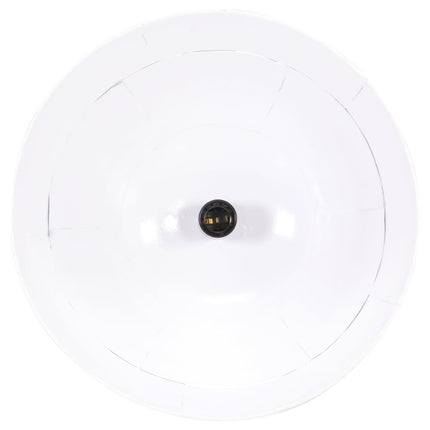 industriel vintage hængelampe 25 W rund 31 cm E27 hvid