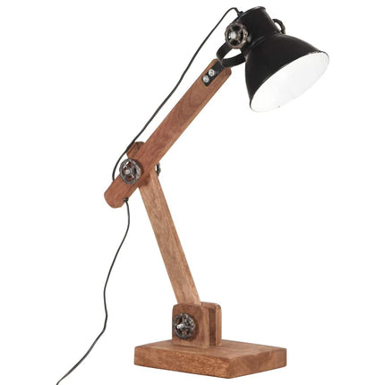 industriel skrivebordslampe 58x18x90 cm E27 rund mat sort