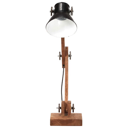 industriel skrivebordslampe 58x18x90 cm E27 rund mat sort