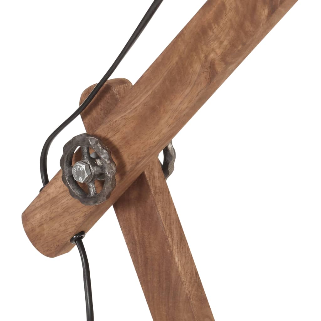 industriel skrivebordslampe 58x18x90 cm E27 rund mat sort