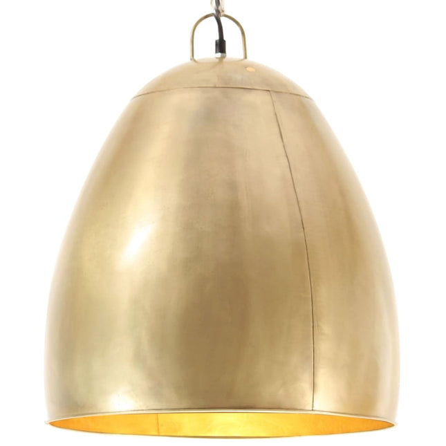 industriel hængelampe 25 W rund 42 cm E27 messingfarvet