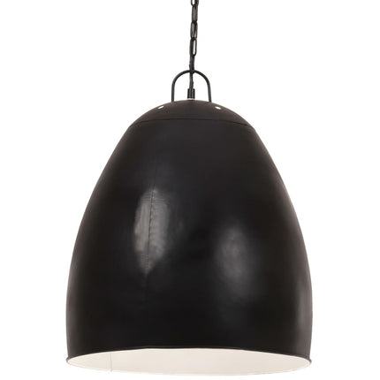 industriel hængelampe 25 W rund 42 cm E27 mat sort