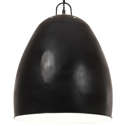 industriel hængelampe 25 W rund 42 cm E27 mat sort