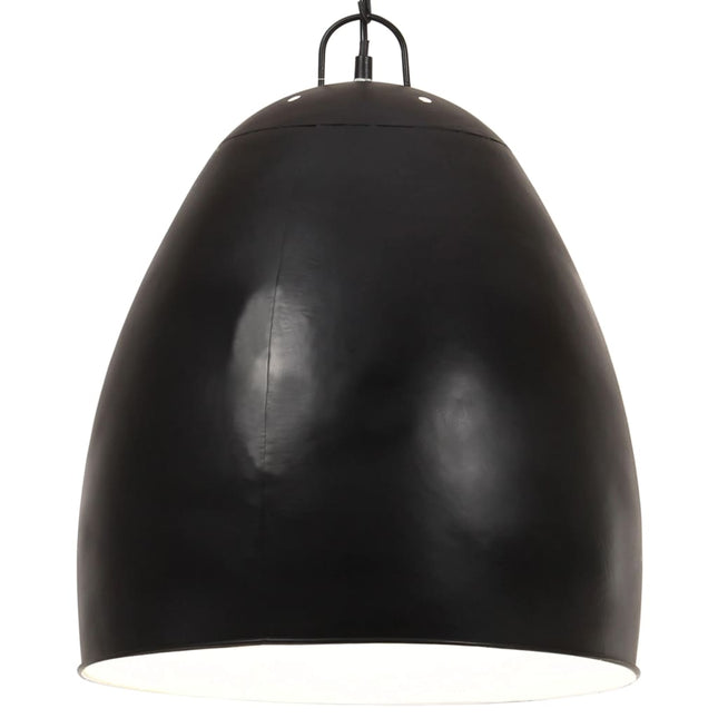 industriel hængelampe 25 W rund 42 cm E27 mat sort