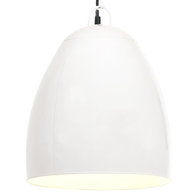 industriel hængelampe 25 W rund 42 cm E27 hvid