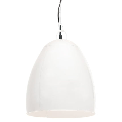 industriel hængelampe 25 W rund 42 cm E27 hvid