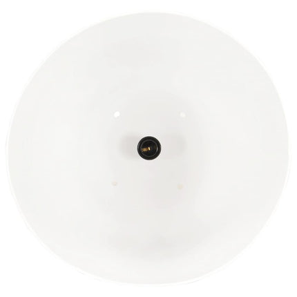 industriel hængelampe 25 W rund 42 cm E27 hvid