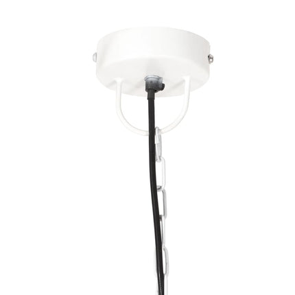 industriel hængelampe 25 W rund 42 cm E27 hvid