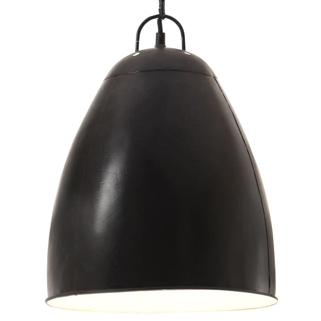 industriel hængelampe 25 W rund 32 cm E27 mat sort