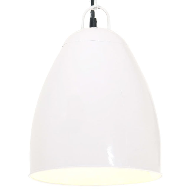 industriel hængelampe 25 W rund 32 cm E27 hvid