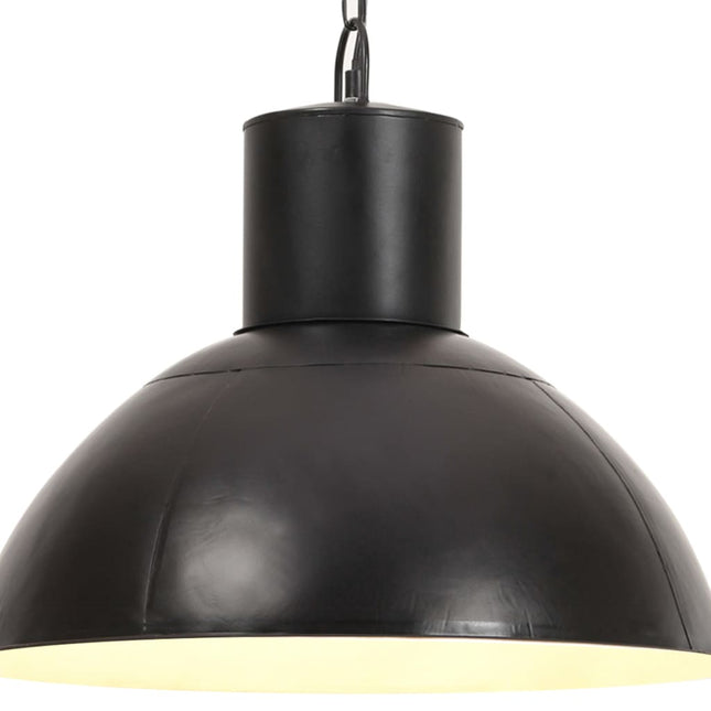 hængelampe 25 W rund 48 cm E27 mat sort