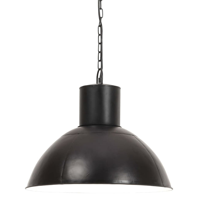 hængelampe 25 W rund 48 cm E27 mat sort