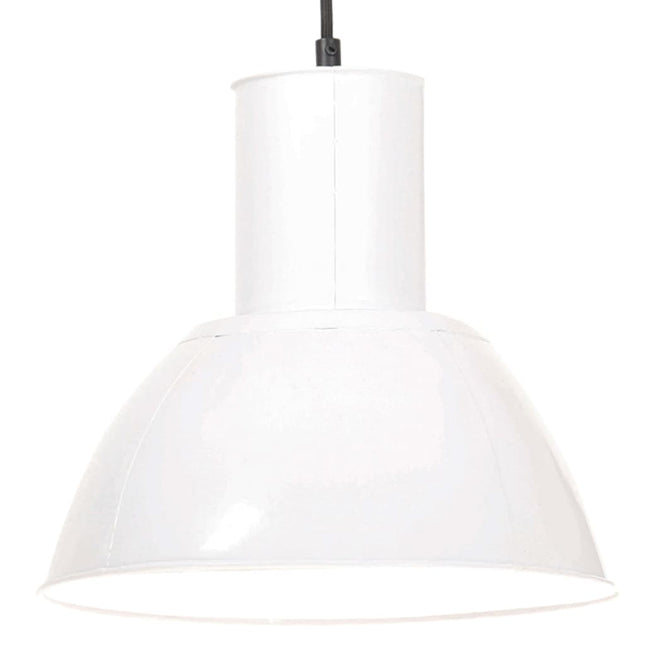hængelampe 25 W rund 28,5 cm E27 hvid