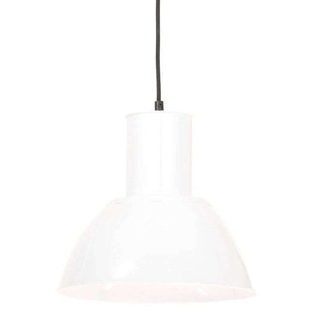 hængelampe 25 W rund 28,5 cm E27 hvid