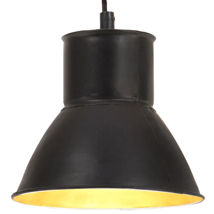 hængelampe 25 W rund 17 cm E27 sort