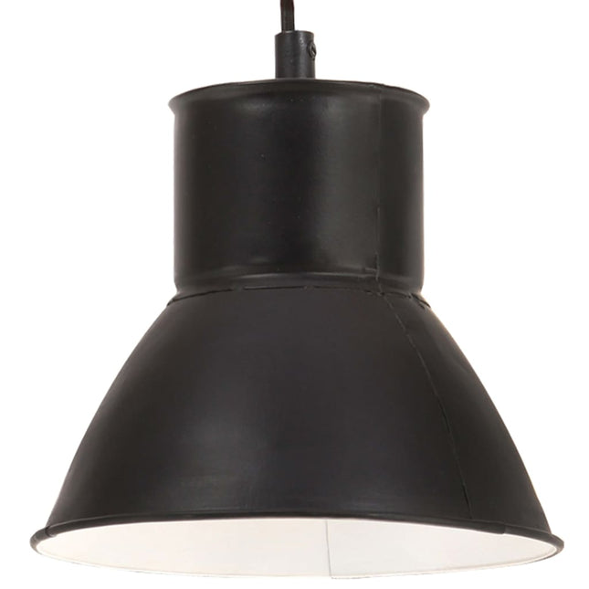 hængelampe 25 W rund 17 cm E27 sort
