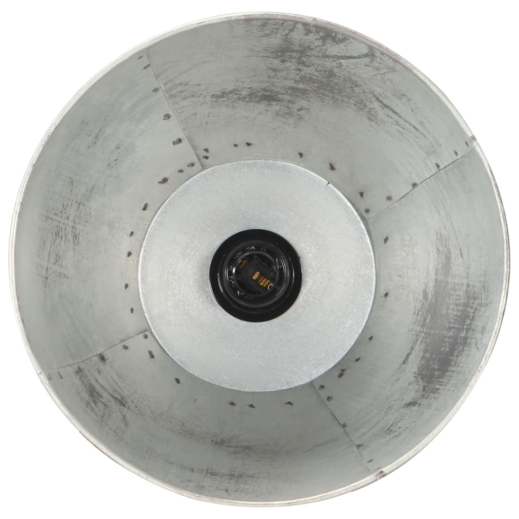 gulvlamper 3 stk. E27 massivt mangotræ sølvfarvet