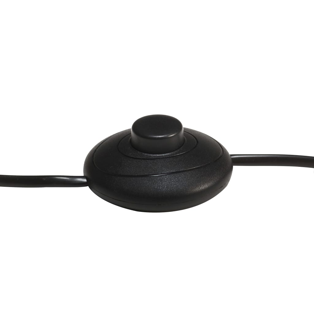 gulvlamper 3 stk. E27 massivt mangotræ sort