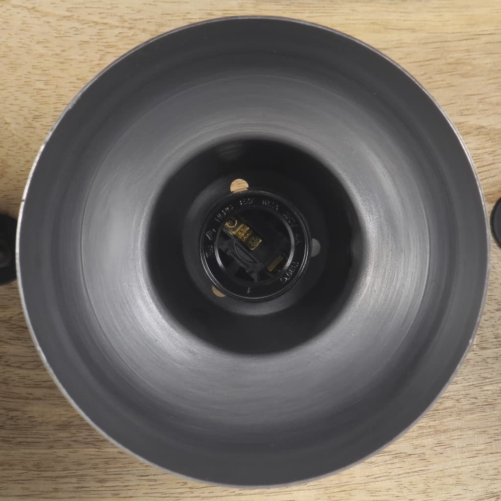 industriel væglampe 68x23 cm E27 mangotræ sølvfarvet