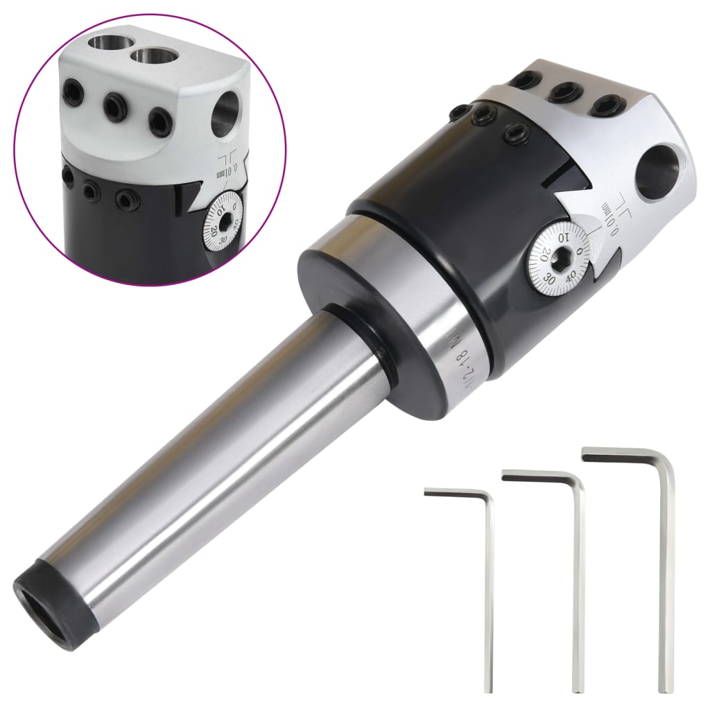 50 mm borehoved med MT3 borskaft til fræsning på drejebænk billede