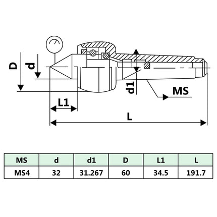 let roterende medløbspinol DM314 MT4/MK4