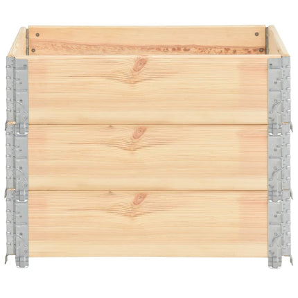 højbed 3 stk. 60x80 cm massivt fyrretræ