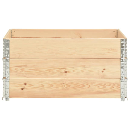 højbed 3 stk. 80x120 cm massivt fyrretræ