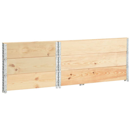 højbed 3 stk. 80x120 cm massivt fyrretræ