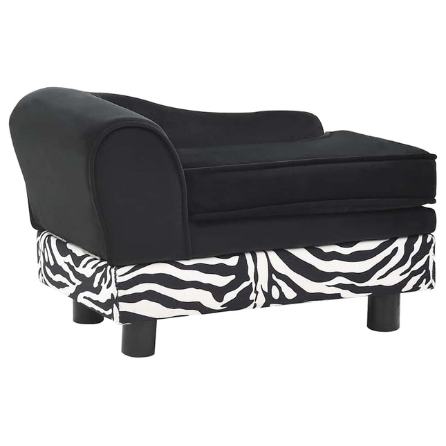 hundesofa 57x34x36 cm plys sort