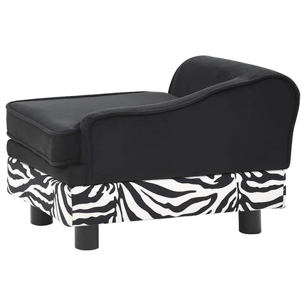 hundesofa 57x34x36 cm plys sort