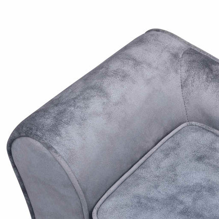 hundesofa 57x34x36 cm plys grå