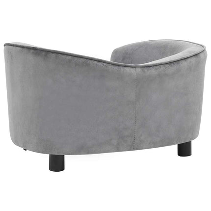 hundesofa 69x49x40 cm plys grå