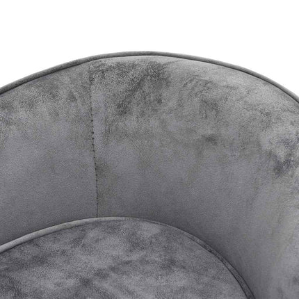 hundesofa 69x49x40 cm plys grå