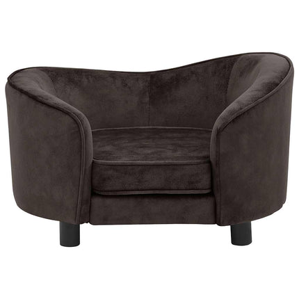 hundesofa 69x49x40 cm plys brun