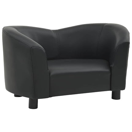 hundesofa 67x41x39 cm kunstlæder sort