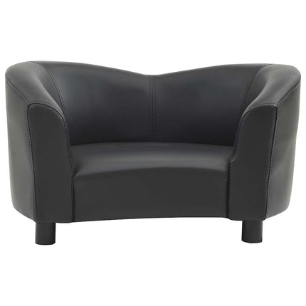 hundesofa 67x41x39 cm kunstlæder sort