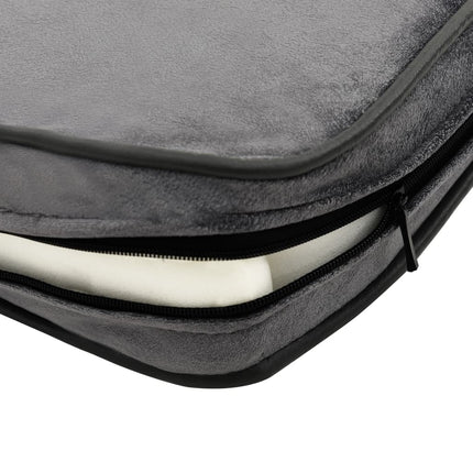 hundesofa 81x43x31 cm plys og kunstlæder grå