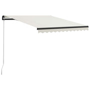 foldemarkise manuel betjening 300x250 cm cremefarvet