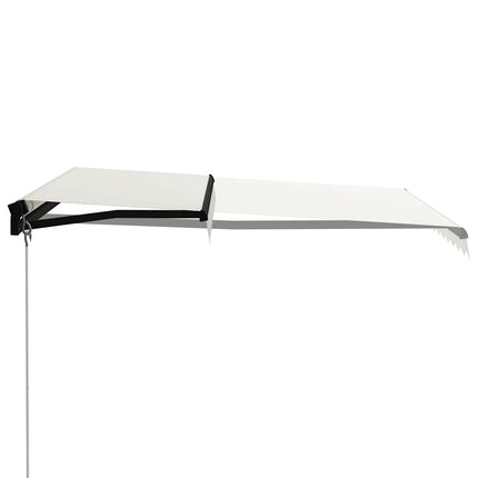 foldemarkise manuel betjening 300x250 cm cremefarvet