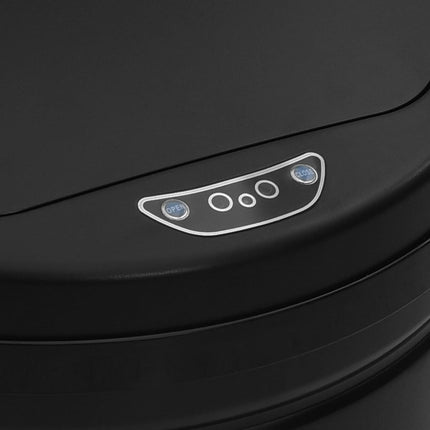 affaldsspand med sensor 50 l kulstofstål sort