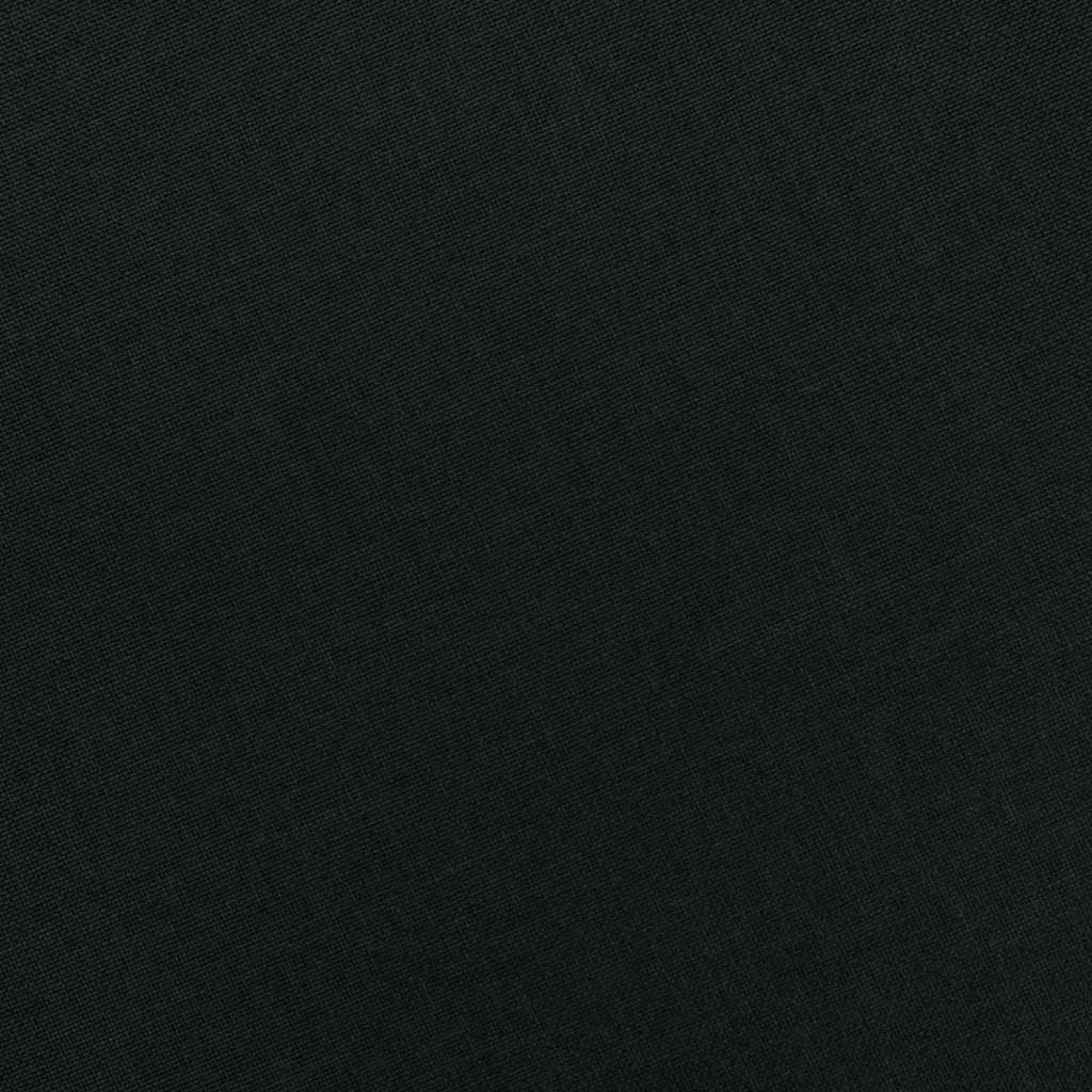 lænestol med fodskammel stof sort