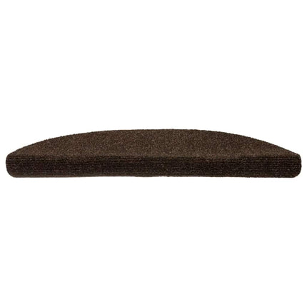trappemåtter selvklæbende 15 stk. 56x17x3 cm brune halvrunde