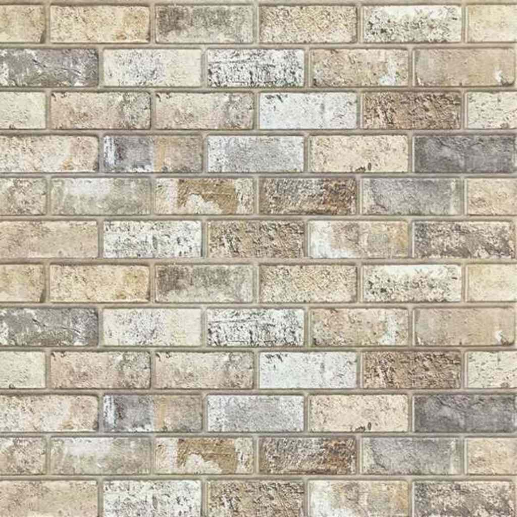 3D-vægpaneler 10 stk. EPS murstensdesign sandfarvet