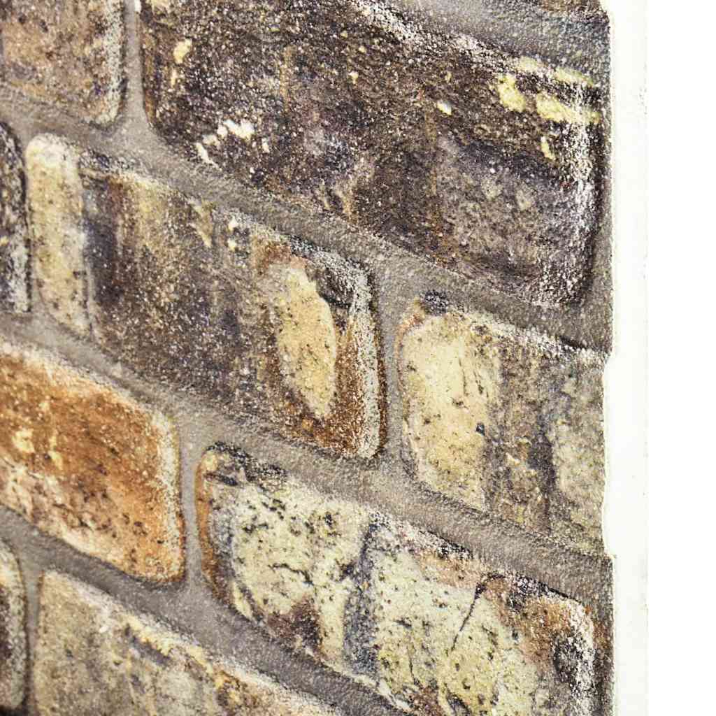 3D-vægpaneler 10 stk. EPS murstensdesign flerfarvet